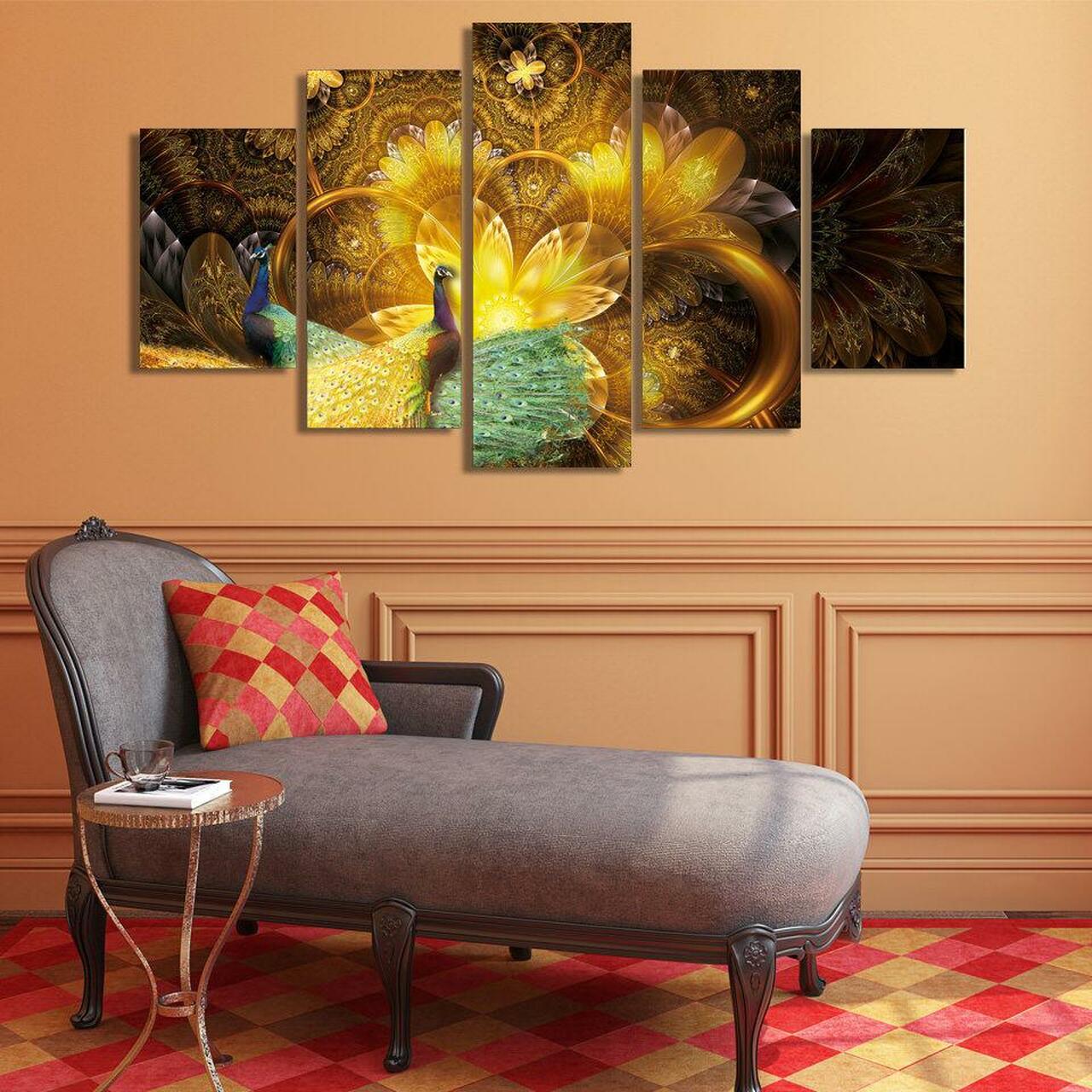 Peacock World Canvas Wall Art