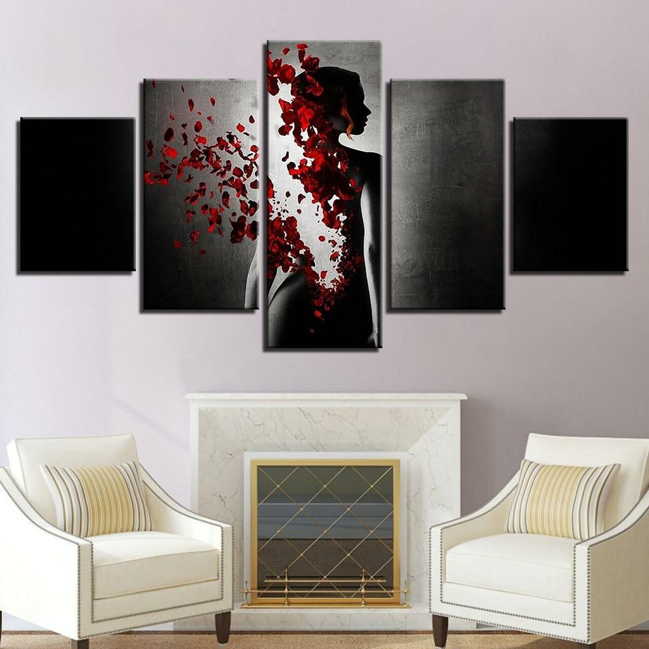 Petal Rains Canvas Wall Art