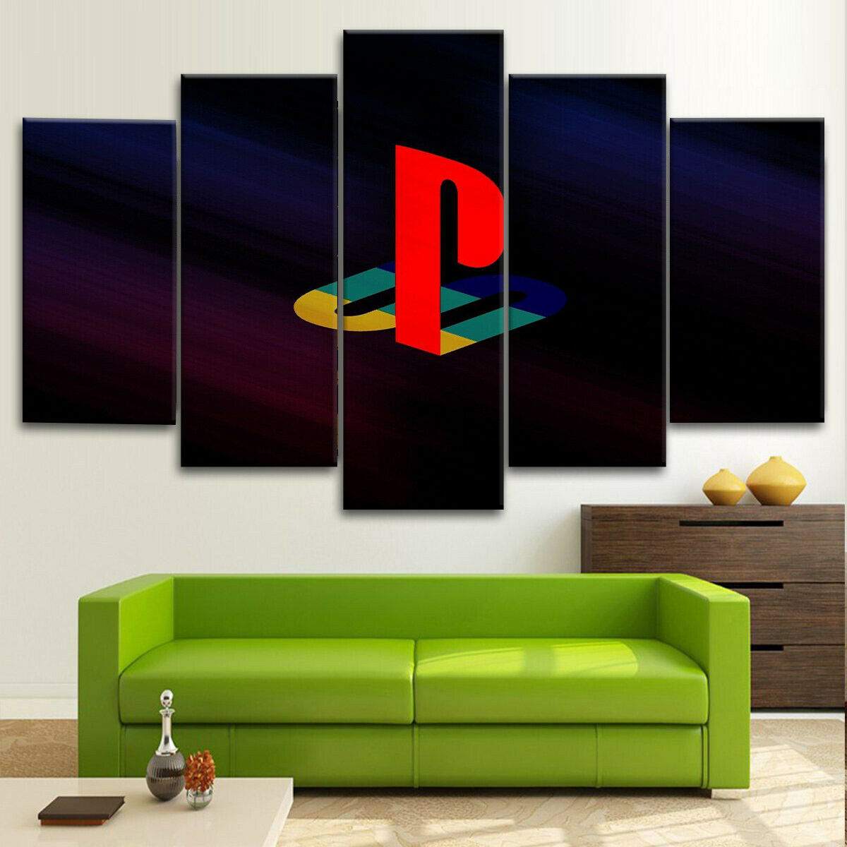 Play Station Logo Canvas Wall Art