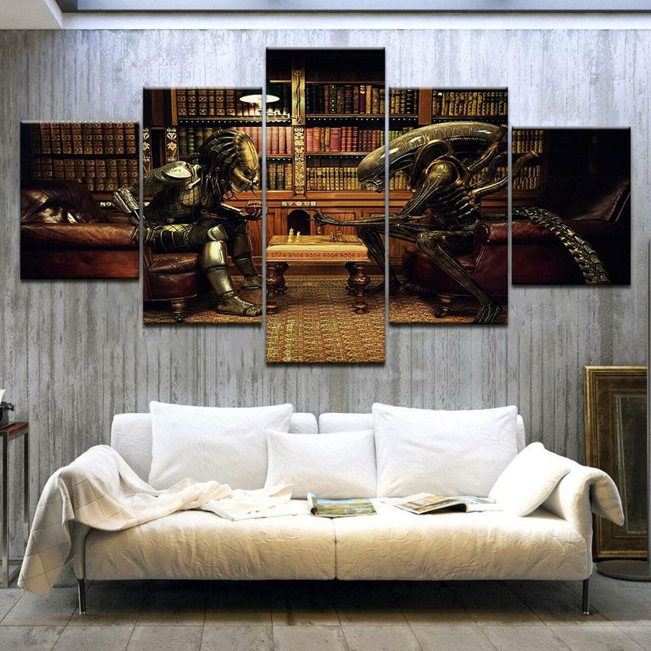Predator Vs Alien Canvas Wall Art