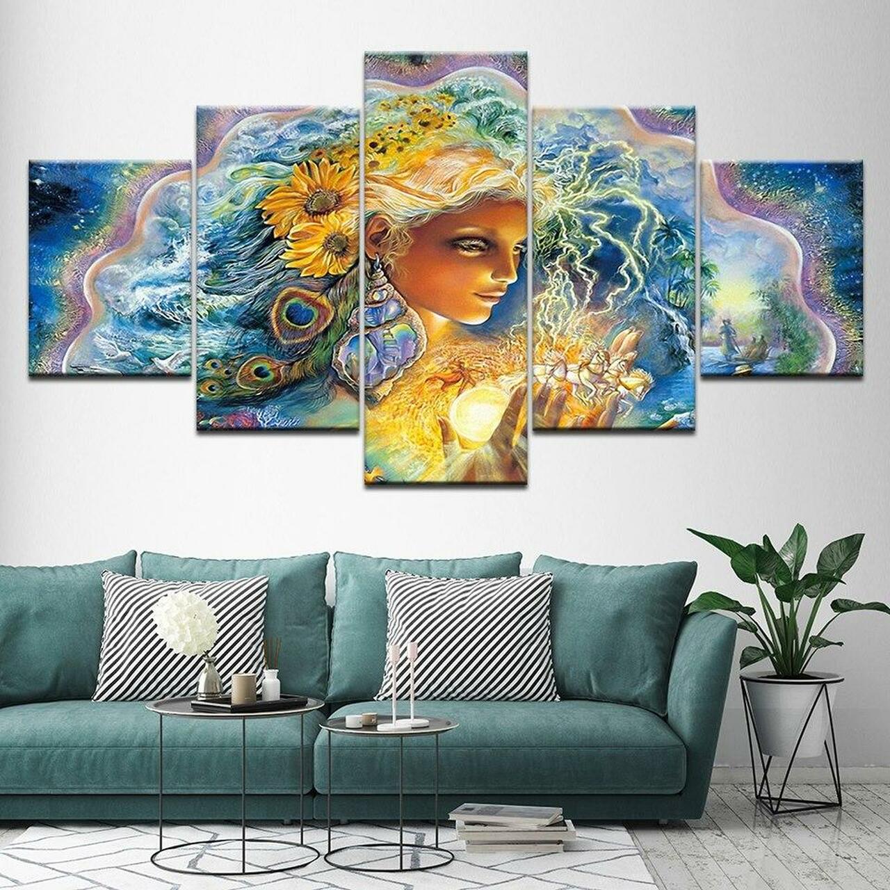 Psychedelic Fairy Canvas Wall Art