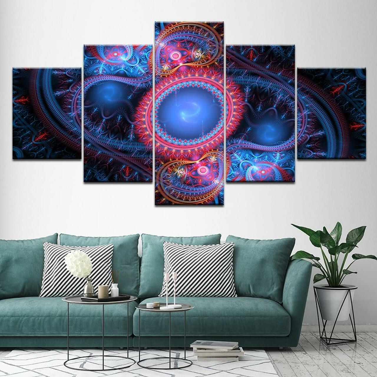 Psychedelic Space Canvas Wall Art