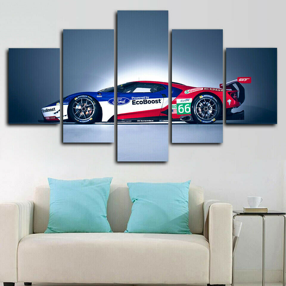 Race Car Canvas Wall Art
