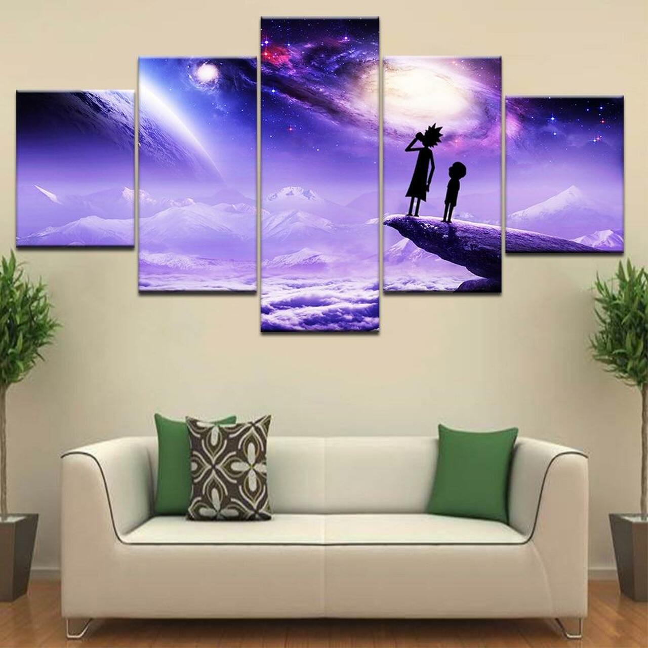 Rick And Morty Art 2 Canvas Wall Art