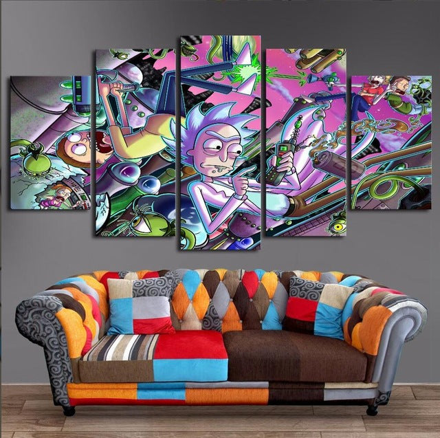 Rick And Morty Canvas Wall Art