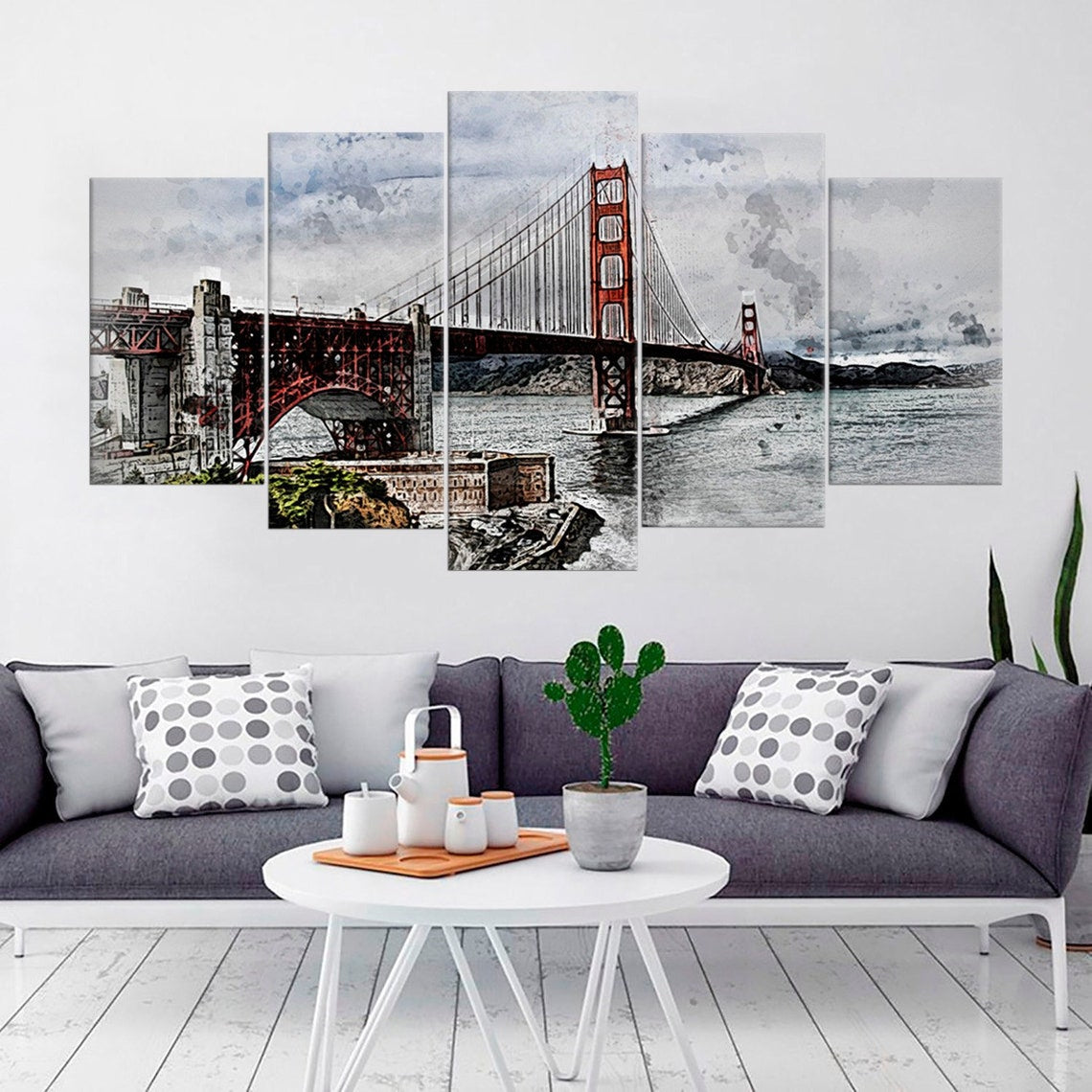 San Francisco Golden Gate Bridge Canvas Wall Art