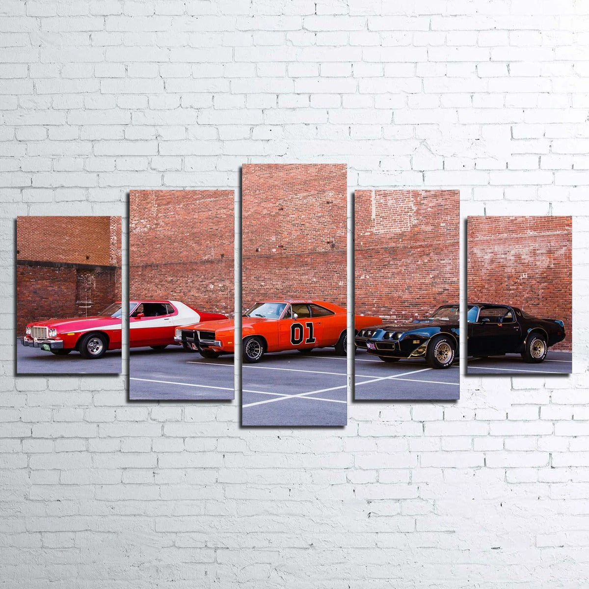 Smokey The Bandit Classic Car Canvas Wall Art
