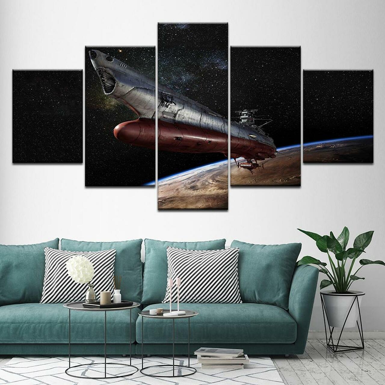 Space Battleship Yamato Anime Canvas Wall Art