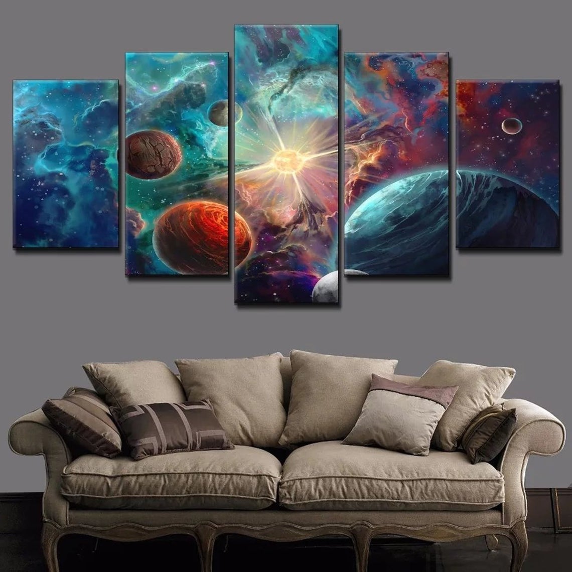 Space Milky Way Canvas Wall Art