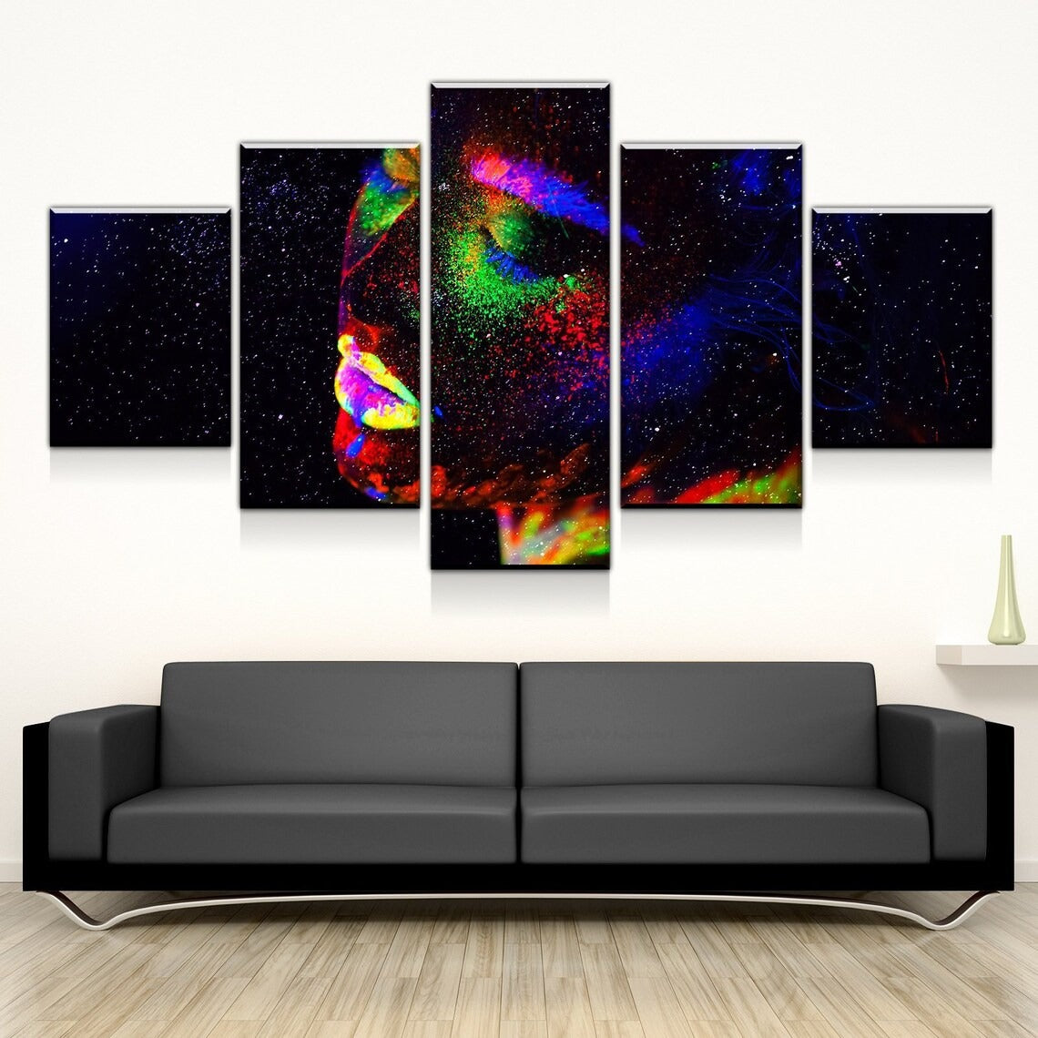 Sparkle Dreams Girl Canvas Wall Art