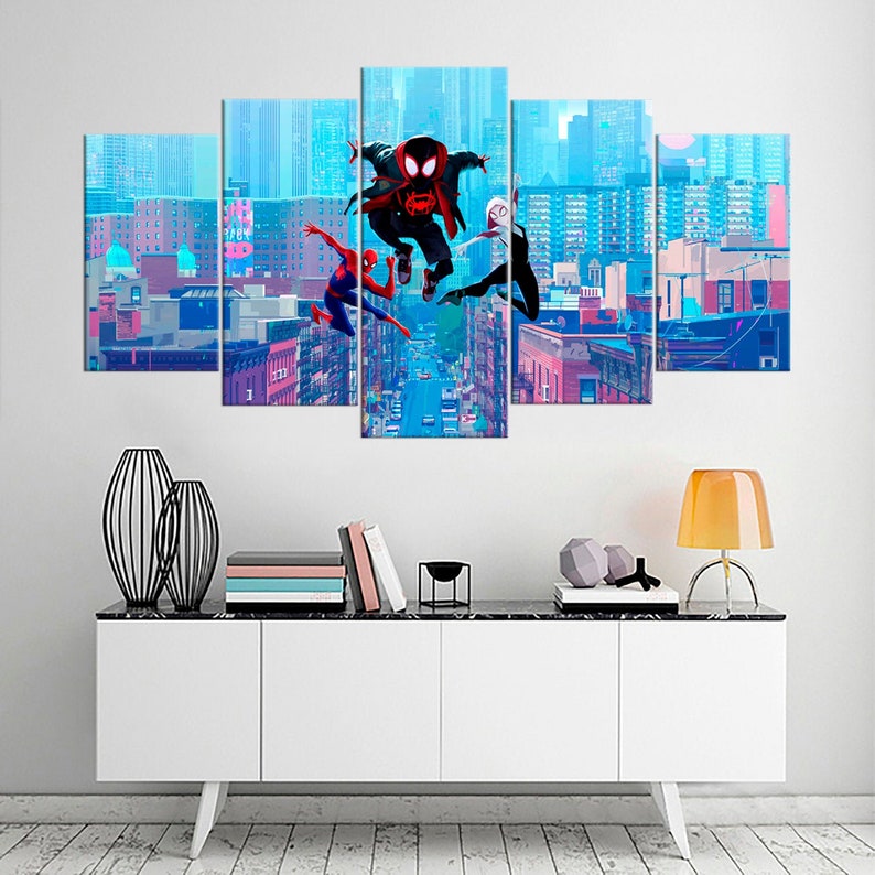 Spider-Man Dc Comics For Kids Room Canvas Wall Art