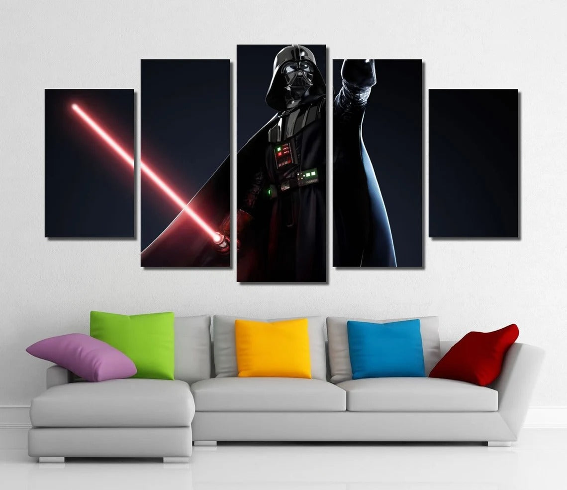Star Wars Darth Vader Anakin Skywalker Lightsaber Canvas Wall Art
