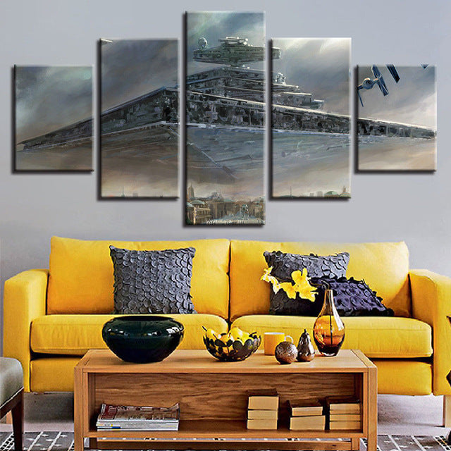 Star Wars Imperial Battleship Canvas Wall Art