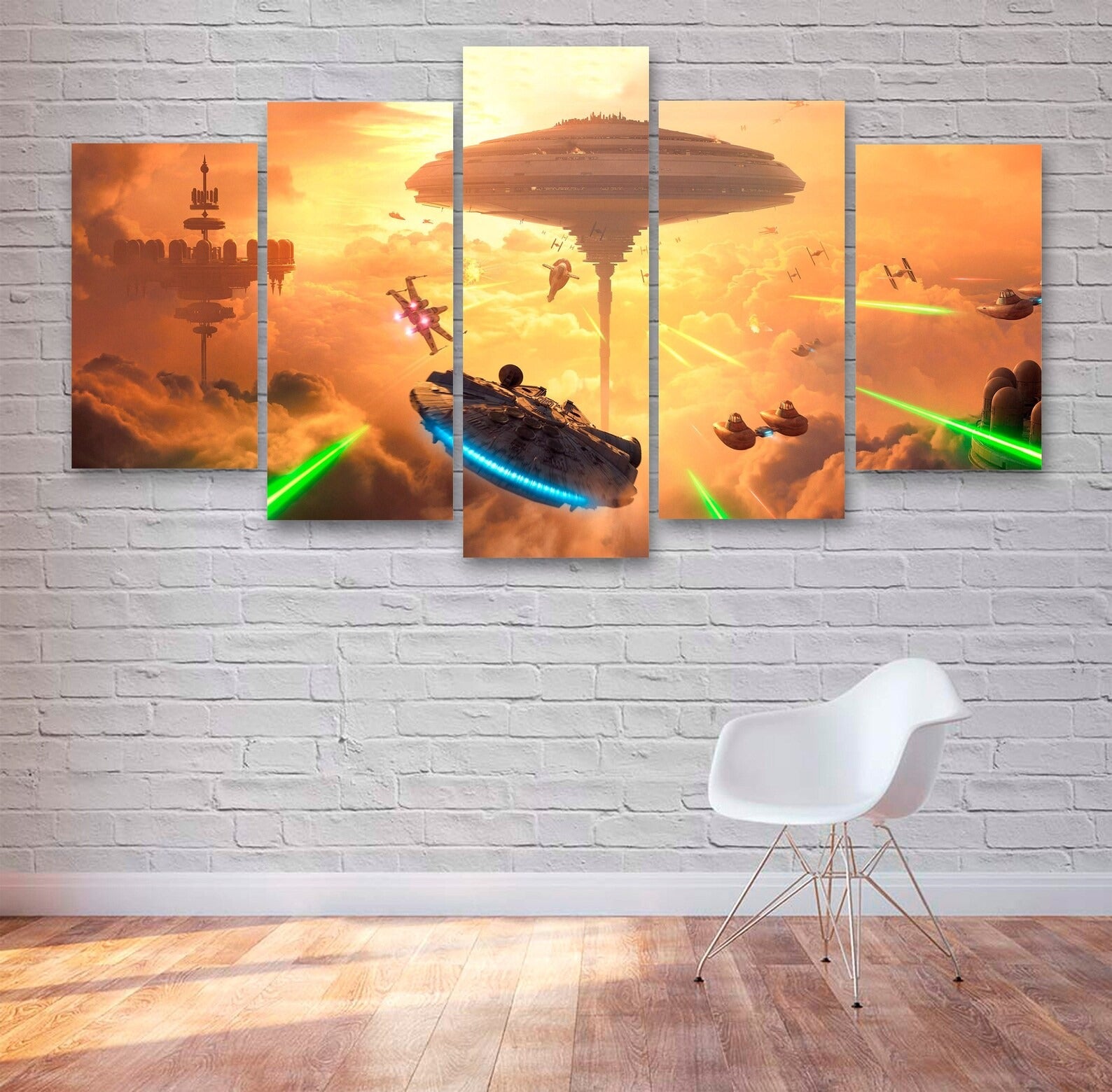 Star Wars Millennium Falcon Movie Canvas Wall Art