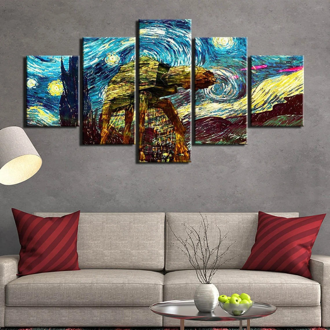 Star Wars The Starry Night Canvas Wall Art