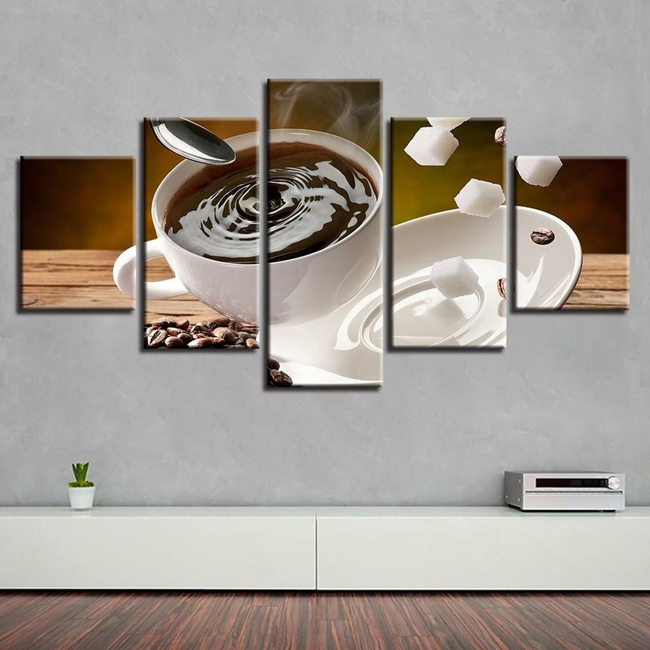 Sugar Coffee Canvas Wall Art