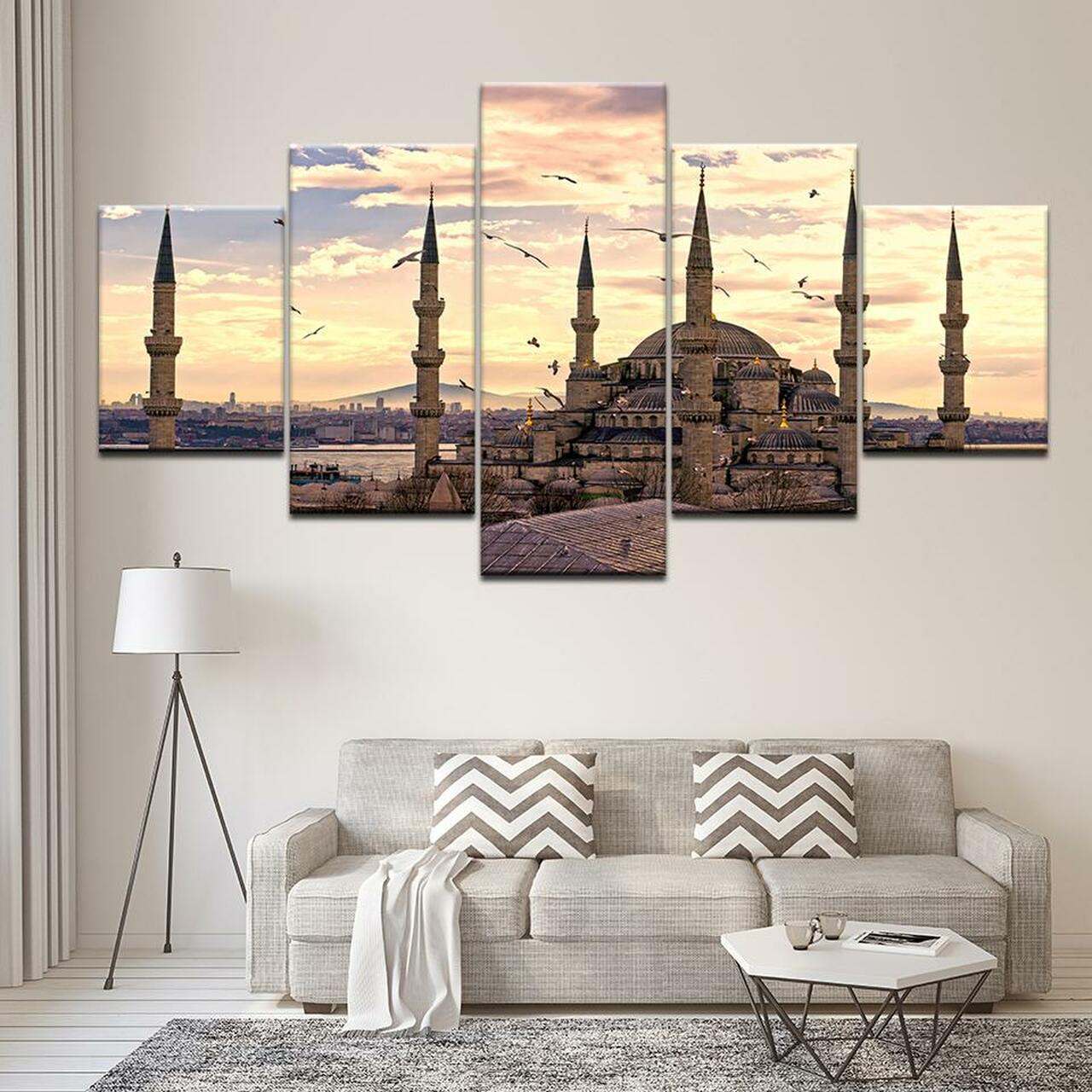 Sultan Ahmed Mosque Canvas Wall Art