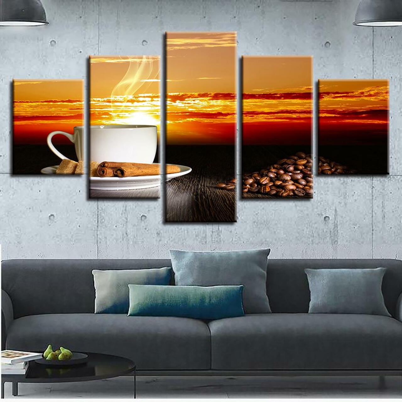 Sunshine Coffee Canvas Wall Art