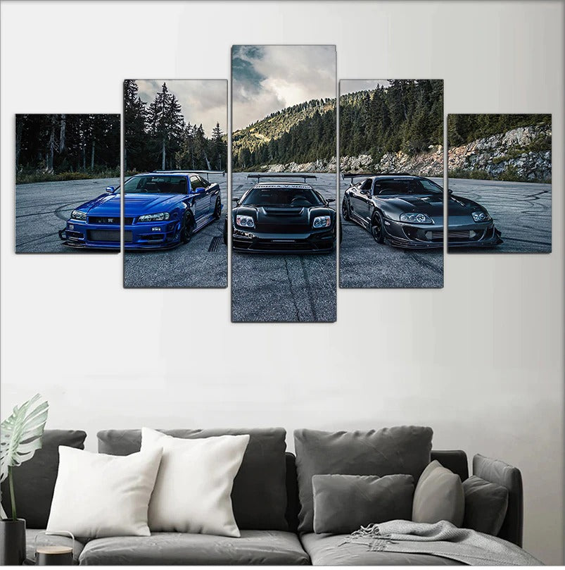 Supra Nissan Skyline Nsx Car Canvas Wall Art
