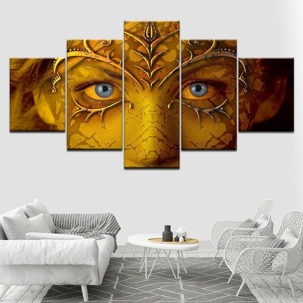 The Beauty Of Blue Eyes Canvas Wall Art