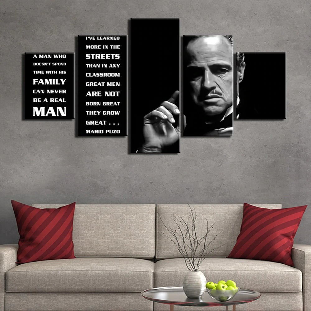 The Godfather Marlon Brando Canvas Wall Art The Godfather Marlon Brando Canvas Wall Art