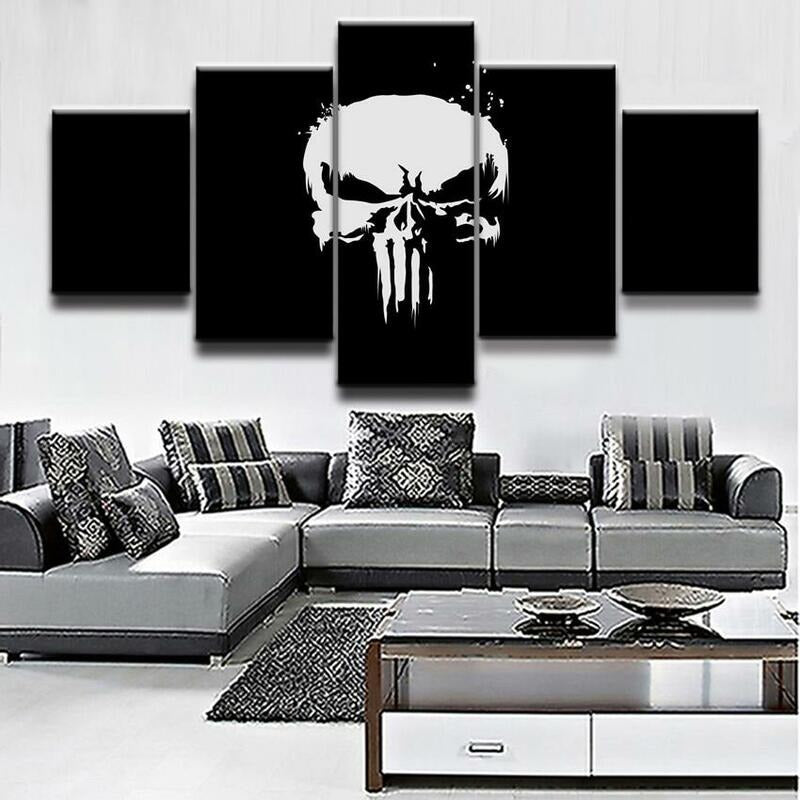 The Punisher Marvel Canvas Wall Art