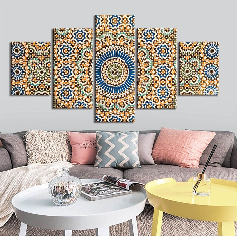 The Qur’An Islamic Calligraphy Motto Mosque-8 Canvas Wall Art