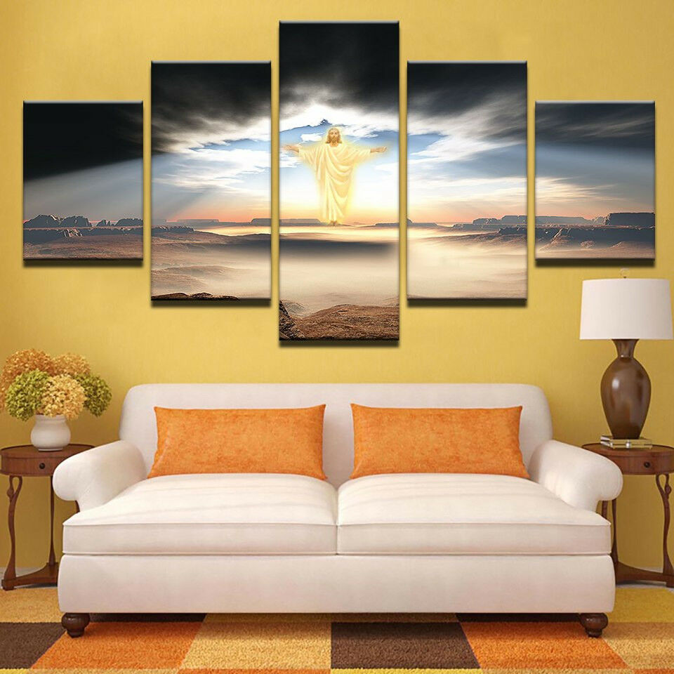 The Second Coming Of Jesus Christian Canvas Wall Art