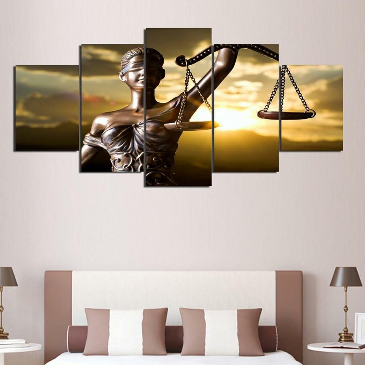 Themis Goddess Of Justice Canvas Wall Art