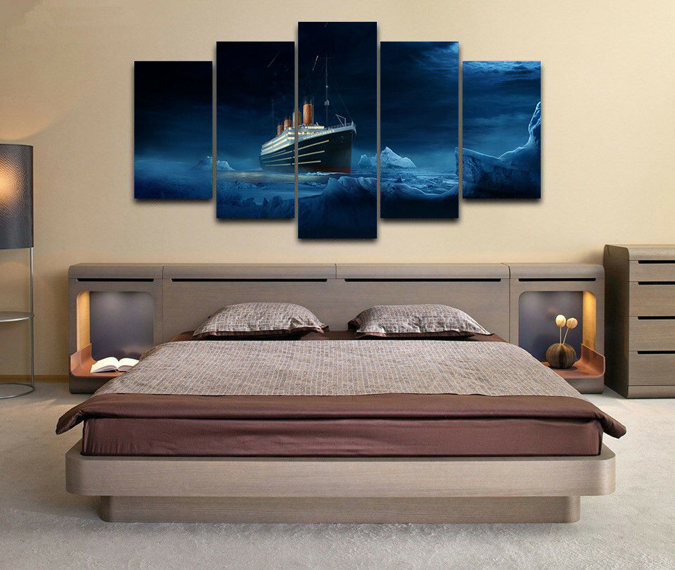 Titanic Ice Burg Ship Canvas Wall Art