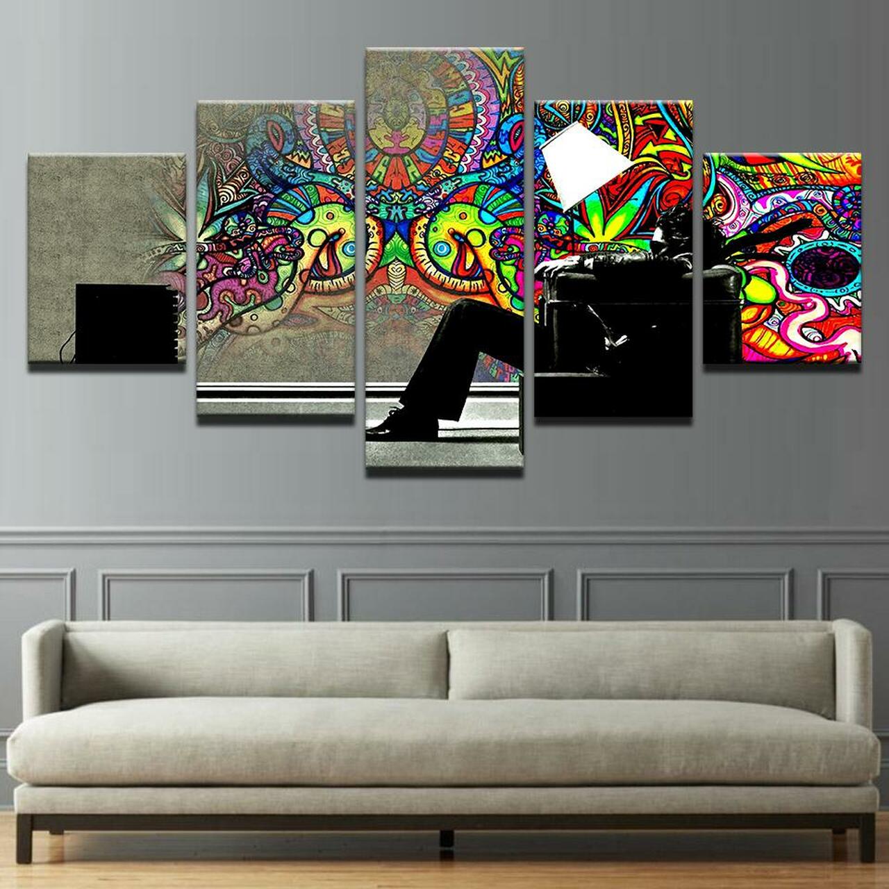 Too Many Thoughts Canvas Wall Art