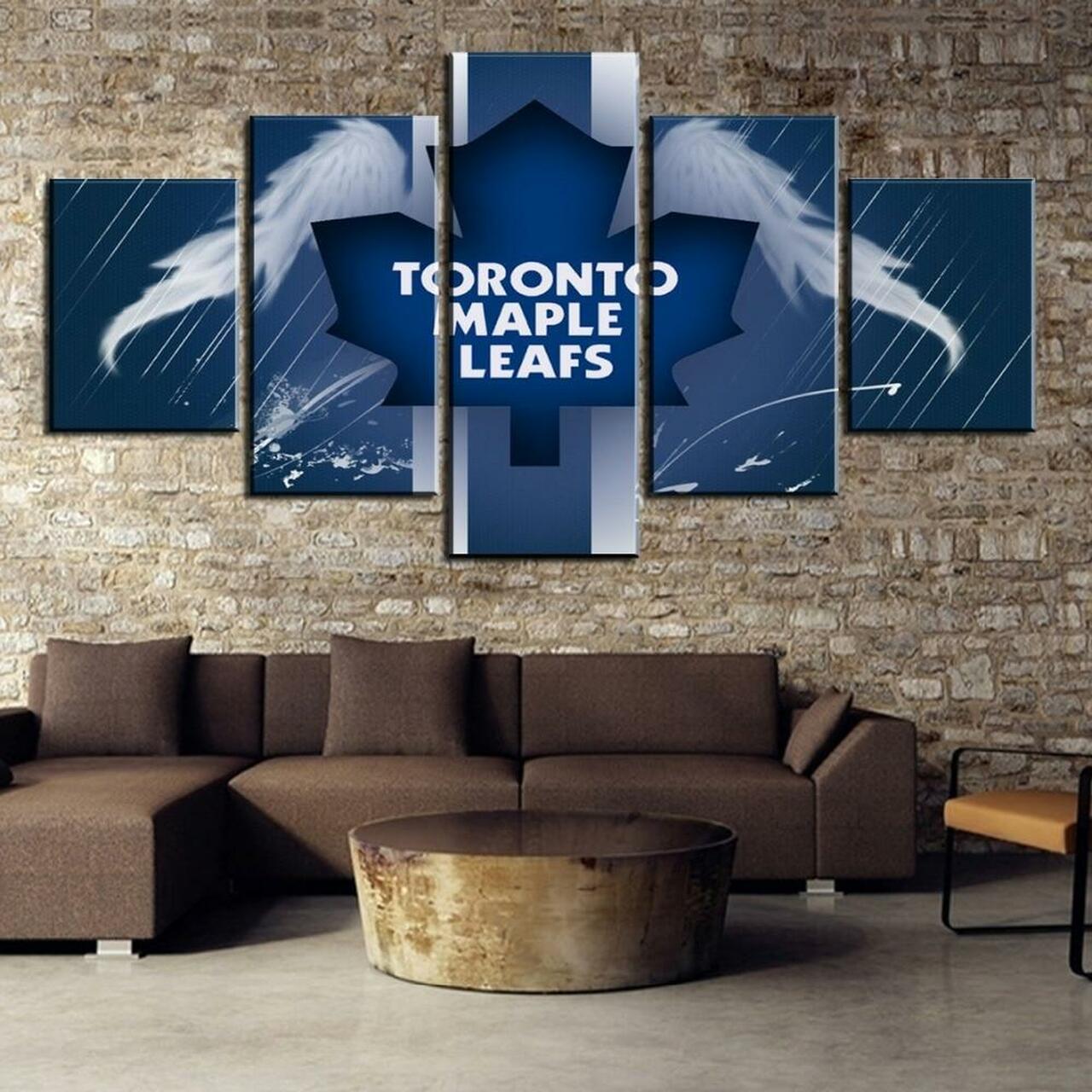 Toronto Maple Leafs With Wings Canvas Wall Art