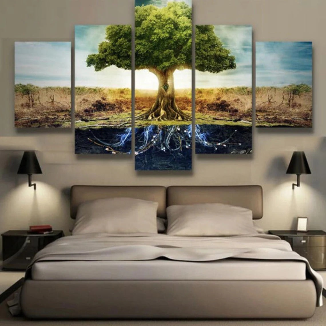Tree Of Life Landscape Canvas Wall Art