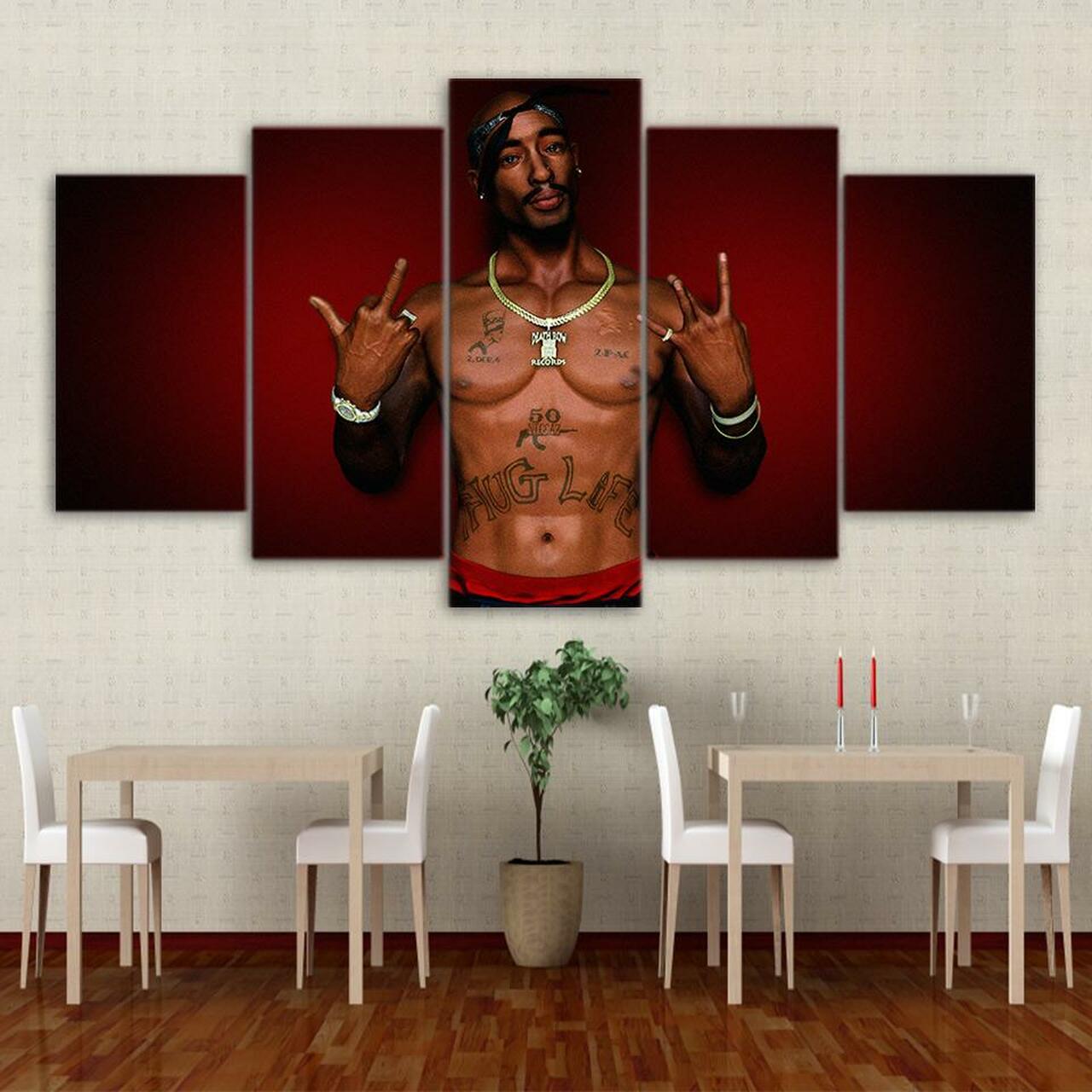 Tupac Shakur Canvas Wall Art