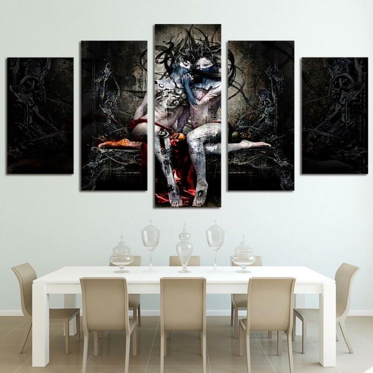 Two Women Canvas Wall Art