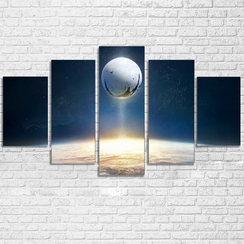 Universe Space Planet Canvas Wall Art