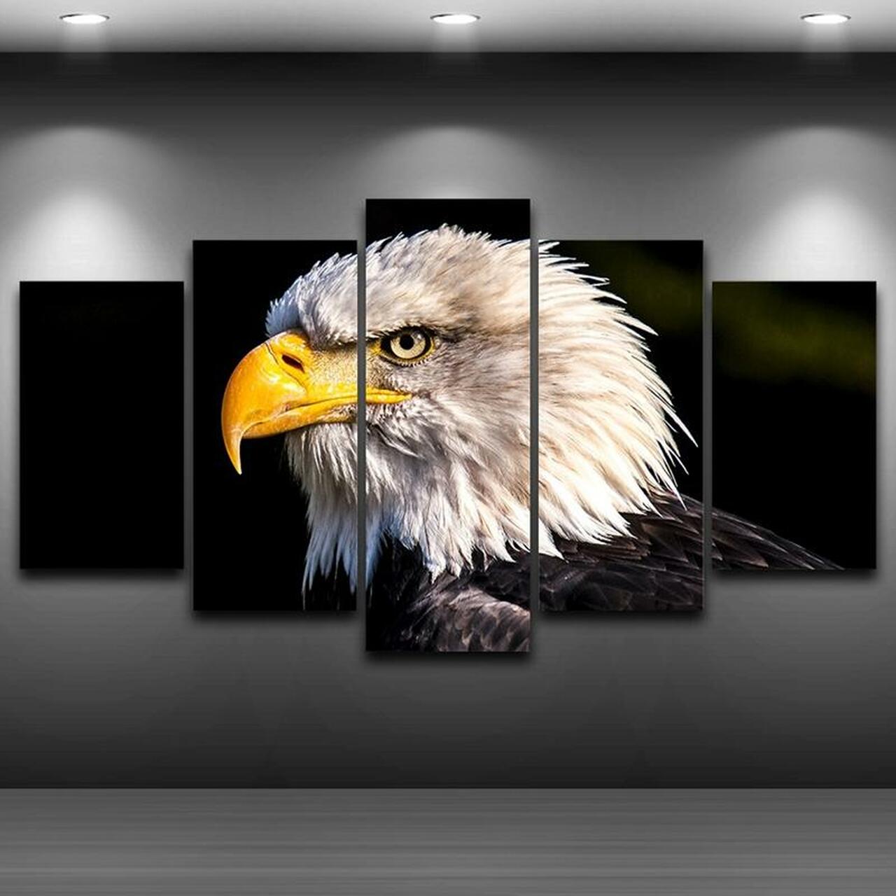Up Close Eagle Canvas Wall Art