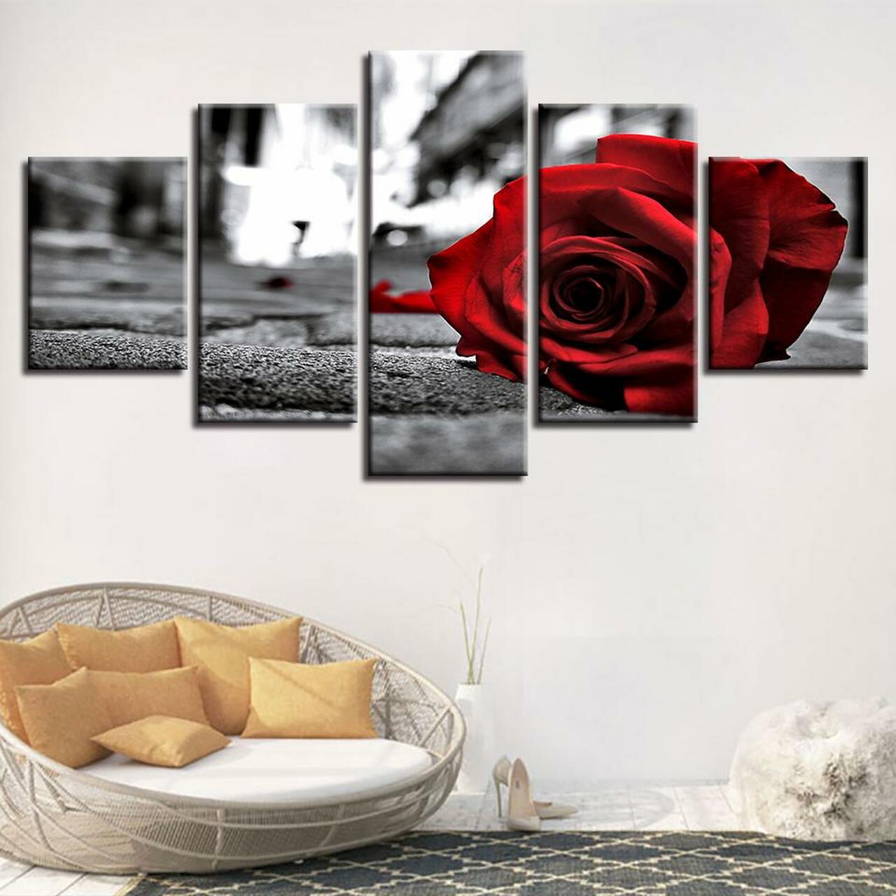 Up Close Rose Canvas Wall Art