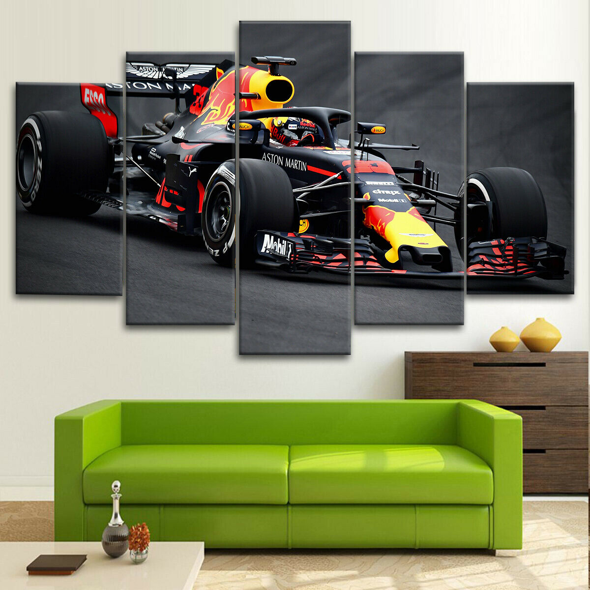 Verstappen F1 Racing Canvas Wall Art
