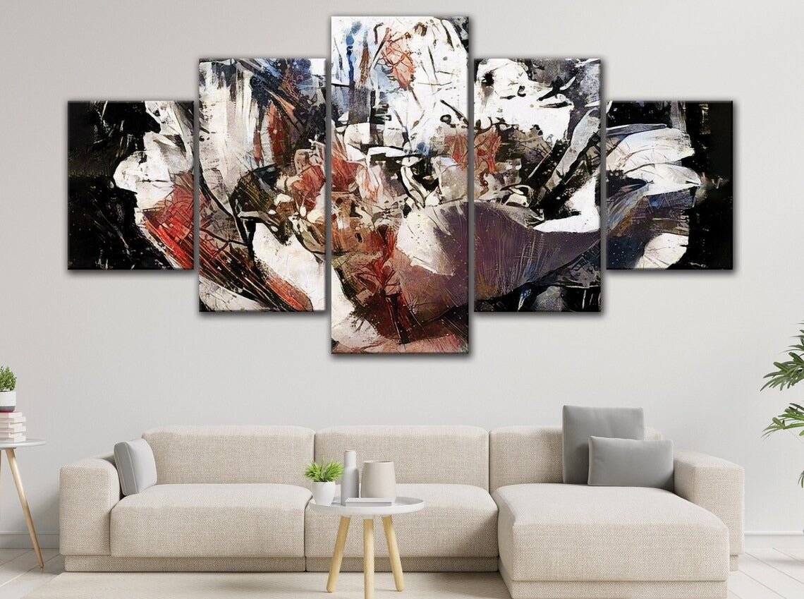 White Peony Flower Canvas Wall Art