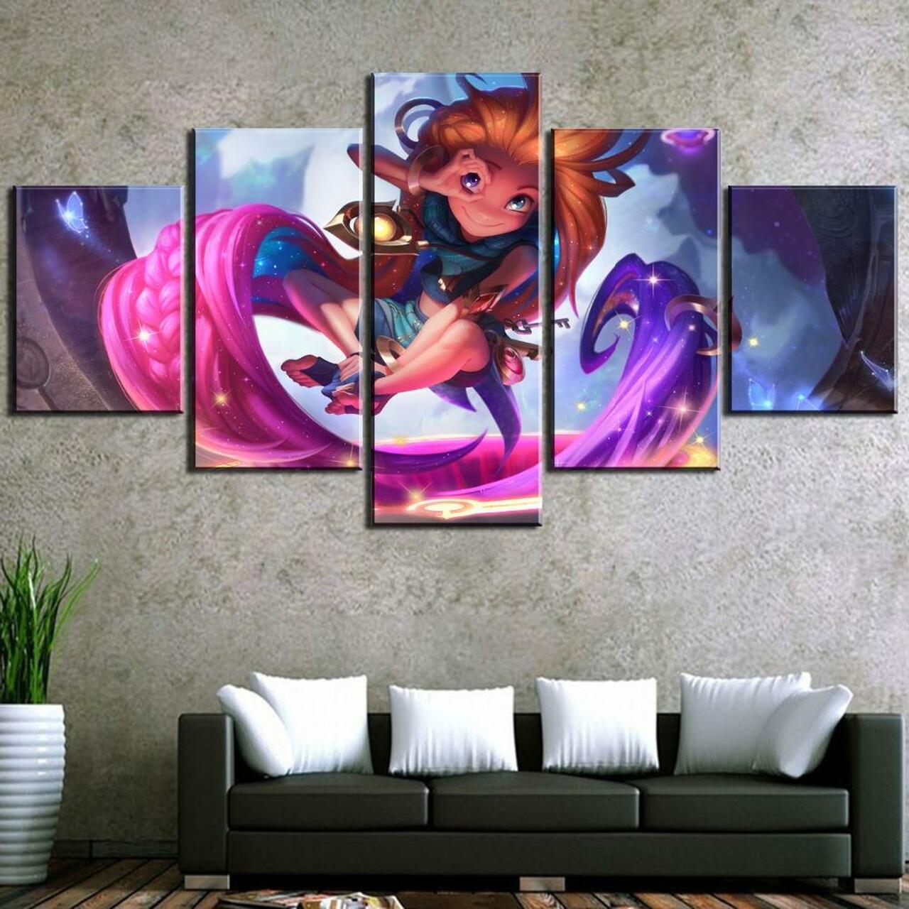 Zoe League Of Legends Canvas Wall Art