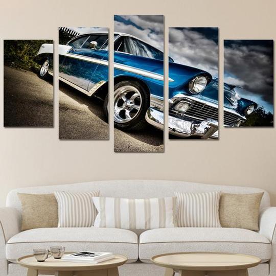 1956 Chevy Chevrolet Bel Air – Automative Canvas Wall Art