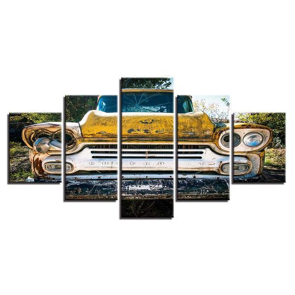 1959 Chevrolet Truck Junk Parts Field – Automative Canvas Wall Art