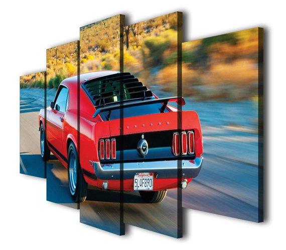 1969 Mustang Boss 302 Sport Car – Automative Canvas Wall Art
