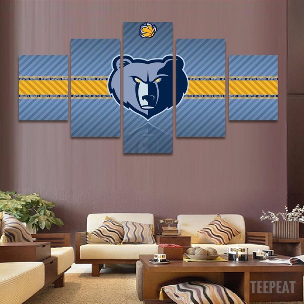 2017 Memphis Grizzlies Banner – Sport Canvas Wall Art