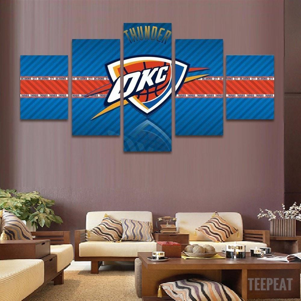 2017 Oklahoma City Thunder Banner -Sport Canvas Wall Art