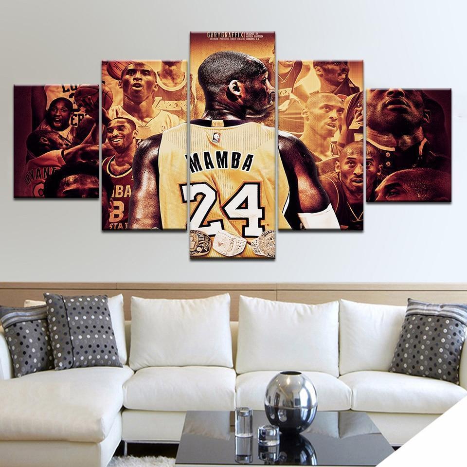 24 Kobe Bryant Basketball Player Sport – Canvas Wall Art
