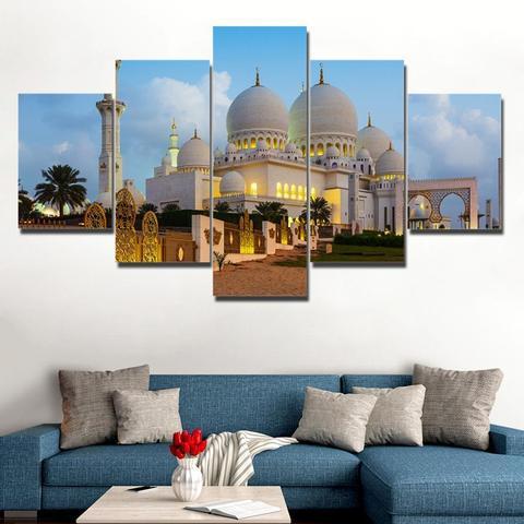 A Day At The Mosque – Nature Canvas Wall Art