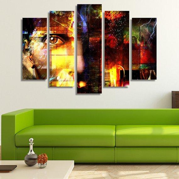 A Face – Abstract Canvas Wall Art