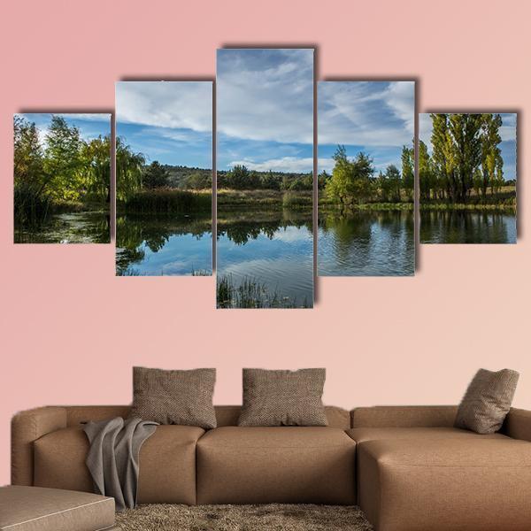 A Pond In The Arizona Desert – Nature Canvas Wall Art